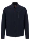 Parajumpers Mckay Zip-front Logo-patch Jacket In Blue