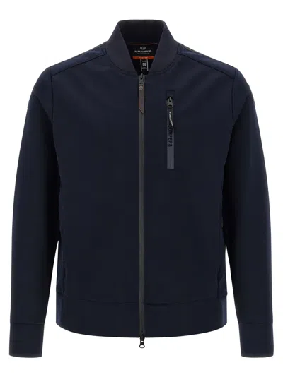 PARAJUMPERS MCKAY ZIP-FRONT LOGO-PATCH JACKET