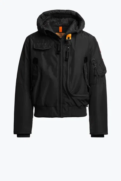 Parajumpers Men's Gobi Hooded Bomber Jacket In Black
