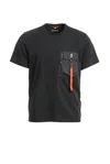 Parajumpers "rescue Polo With Nylon Inserts" In Black