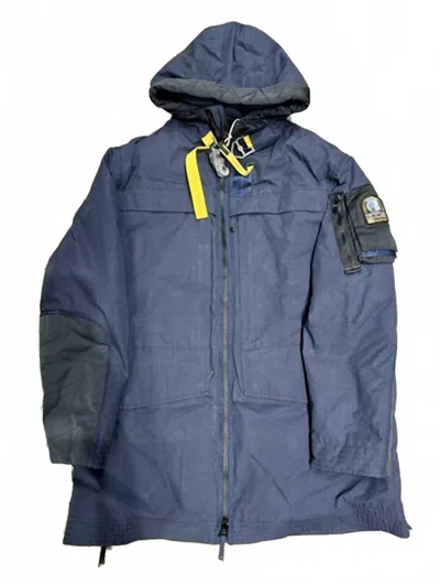 Parajumpers Men's Omaha Bomber Hooded Jacket In Navy In Blue