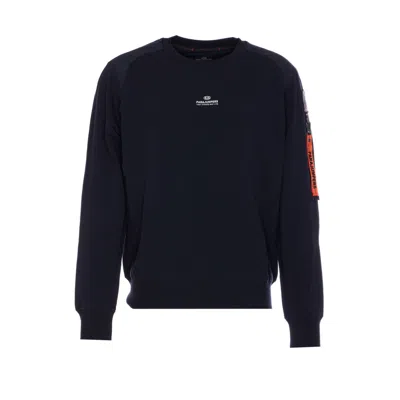 Parajumpers Logo Sweatshirt In Blue