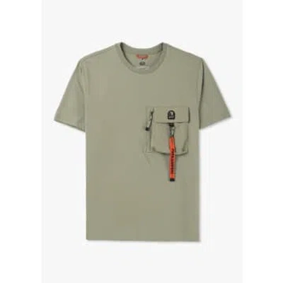 Parajumpers Mens Mojave T-shirt In Sage In Brown