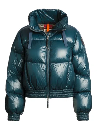 Parajumpers Merry Cropped Down Jacket In Blue