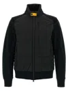 Parajumpers Mick Quilted High-neck Jacket In Black
