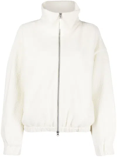 PARAJUMPERS MINORI LOGO-PATCH BOUCLÉ JACKET