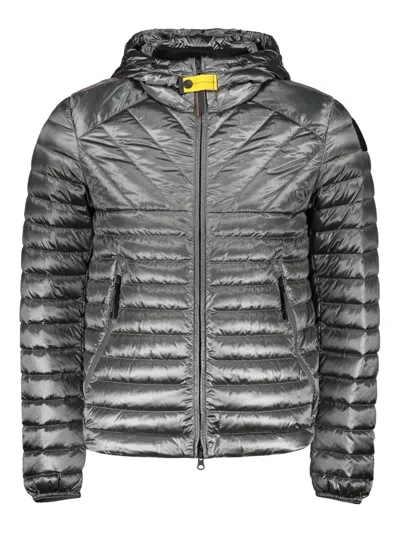 Parajumpers Hooded Down Jacket In Gray