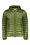 Parajumpers Miroku Hooded Down Jacket In Green