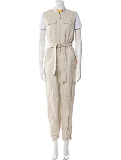 Pre-owned Parajumpers Mock Neck Jumpsuit In Neutral