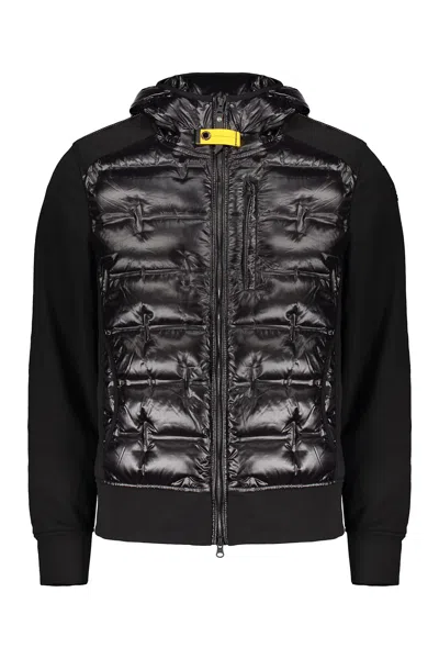 Parajumpers Modern And Sporty Hoodie Jacket In Black