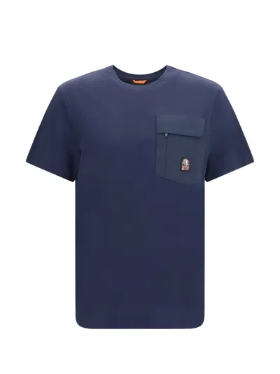 Parajumpers Mojave 2.0 Logo-patch T-shirt In Blue