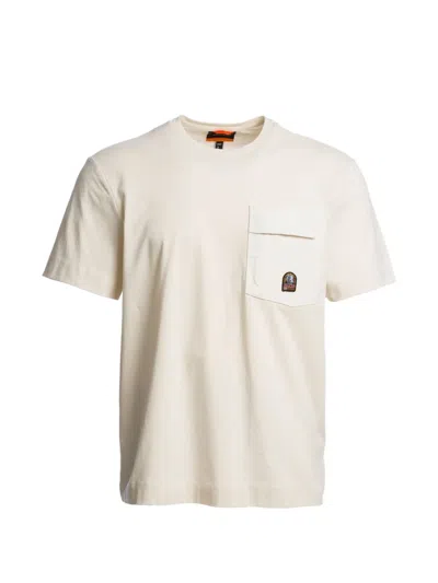 Parajumpers Mojave T-shirt Mit Brusttasche In White