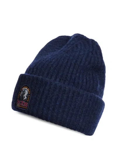 Parajumpers Mooneye Beanie Aus Rippstrick In Blue