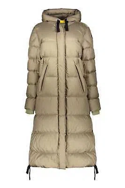 Pre-owned Parajumpers Mummy Long Hooded Down Jacket In Green