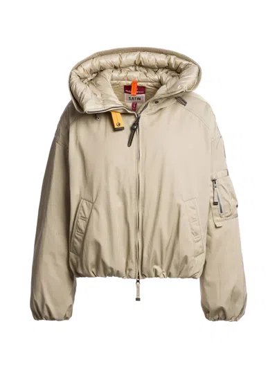 Parajumpers 나즈 후드 봄버 재킷 In Neutral