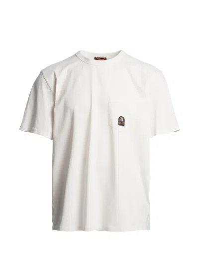 Parajumpers Neel Logo-patch T-shirt In White