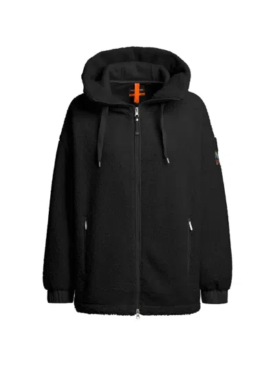 Parajumpers Noelle Fleece Full-zip Jacket In Black