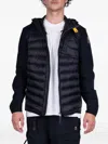 Parajumpers Nolan Hooded Panelled Padded Jacket In Black