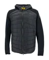 Parajumpers Nolan Padded And Spliced Down Jacket In Black