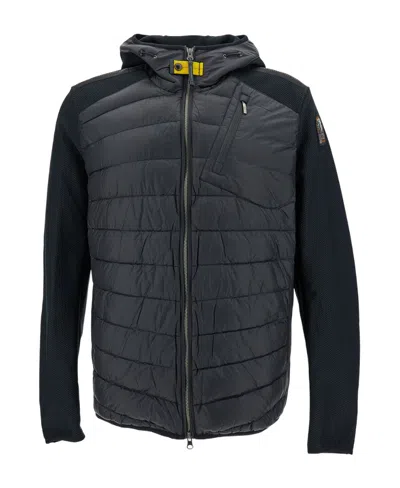 Parajumpers Nolan Padded And Spliced Down Jacket In Black