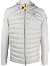 Parajumpers Logo-patch Padded Jacket In Grey