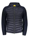 Parajumpers Nolan Quilted-design Hooded Jacket In Blue