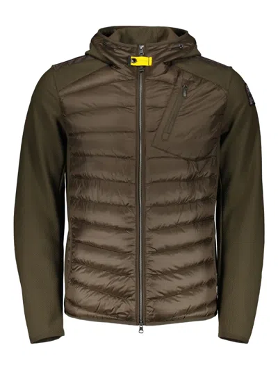 Parajumpers Nolan Quilted-design Hooded Jacket In Green