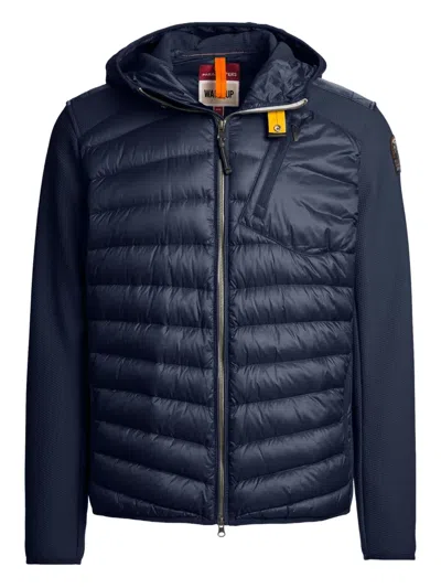 Parajumpers Nolan Quilted Hooded Jacket In Blue