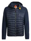 Parajumpers Slim Fit Quilted Hooded Jacket Nolan In Blue