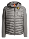 Parajumpers Nolan Quilted Hooded Jacket In Gray