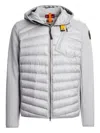Parajumpers Nolan Quilted Hooded Jacket In Gray