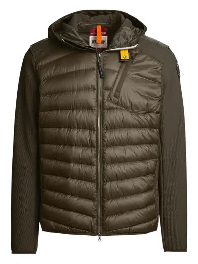 Parajumpers Nolan Quilted Hooded Jacket In Green