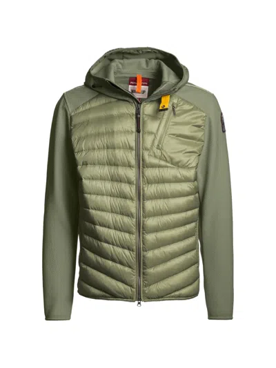 Parajumpers Nolan Quilted Hooded Jacket In Green