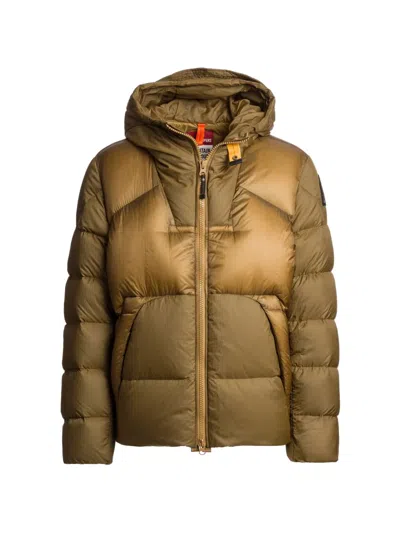 Parajumpers Notigi Hooded Down Jacket In Brown