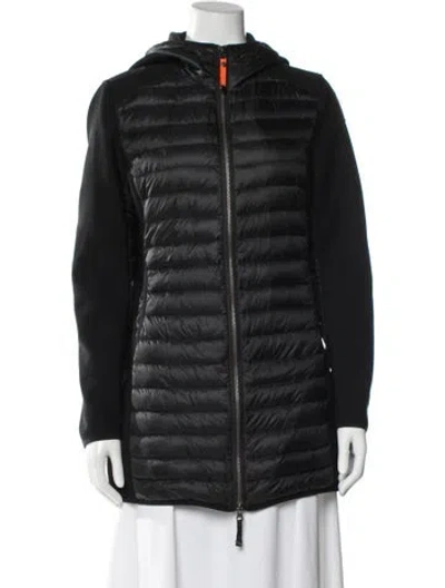 Pre-owned Parajumpers Nylon Down Coat In Black