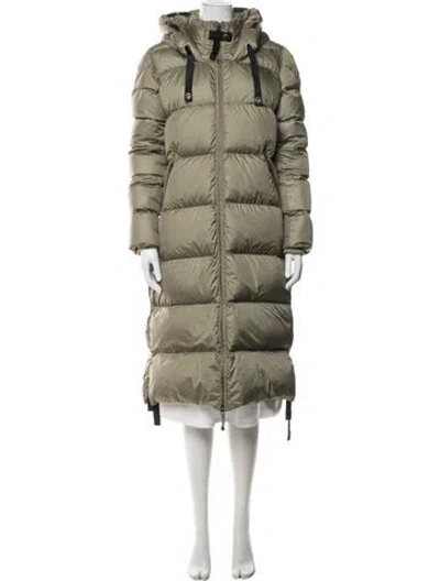 Pre-owned Parajumpers Nylon Down Coat In Green