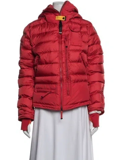 Pre-owned Parajumpers Nylon Down Jacket In Red