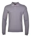 Parajumpers Oberon Long Sleeve Polo Gargoyle In Grey
