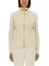 Parajumpers Olivia Waterproof Mixed Media 750 Fill Power Down Jacket In Beige