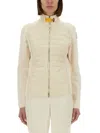 Parajumpers Olivia Waterproof Mixed Media 750 Fill Power Down Jacket In Beige