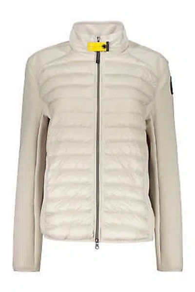 Pre-owned Parajumpers Olivia Techno Fabric Padded Jacket In Silver