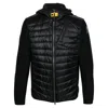 Parajumpers Nolan Padded And Spliced Down Jacket In Black