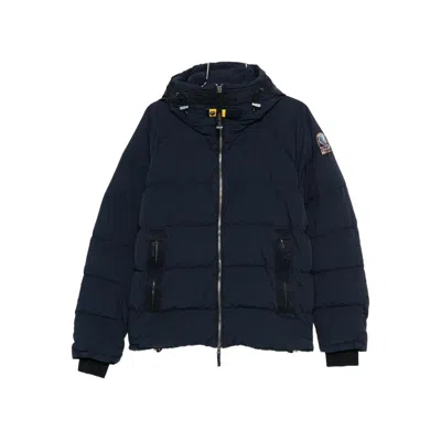 Parajumpers Hooded-quilted Jacket In Blue