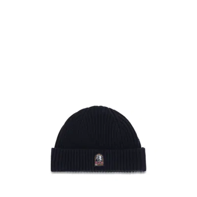 Parajumpers Pa26wpahaha70pal0316bb Ribbed Merino Wool Beanie In Black
