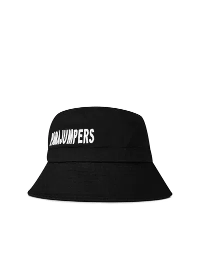 Parajumpers Paaccha03541 Logo-printed Cotton Bucket Hat In Black