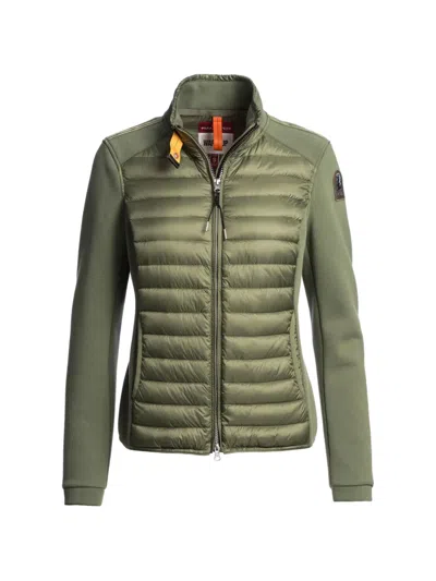 Parajumpers Padded-design Zip-up Jacket In Green