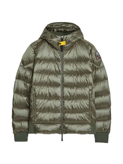 Parajumpers Padded Hooded Jacket In Green