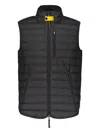 Parajumpers Lightweight Padded Vest With Pockets In Black