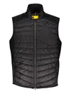 Parajumpers Padded Zip-up Gilet In Black