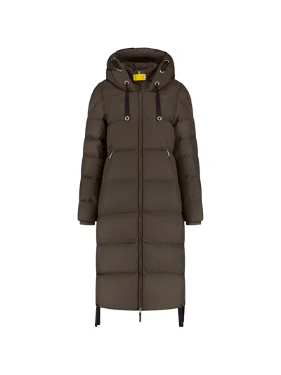 Parajumpers Panda Hooded Padded Coat In Green